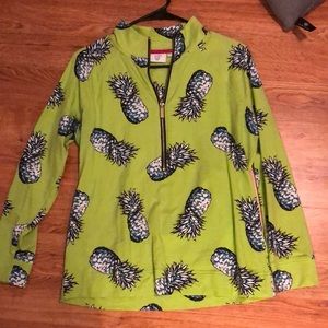 Crown and Ivy pineapple quarter zip